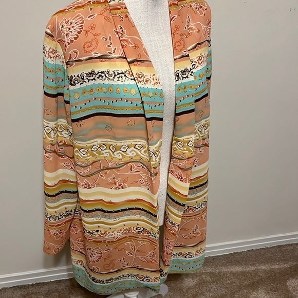 K & Company duster jacket. Pink. Size large petit - Picture 2 of 7